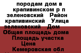 породам дом в крапивинском р,п зеленовский › Район ­ крапивинский › Улица ­ зеленовский › Дом ­ 33 › Общая площадь дома ­ 67 › Площадь участка ­ 20 › Цена ­ 950 000 - Кемеровская обл. Недвижимость » Дома, коттеджи, дачи продажа   